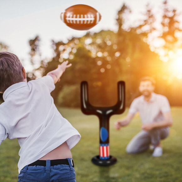 Inflatable Jumbo Football Set Inflatable Football Goal with Ball Target Football - Picture 2 of 7